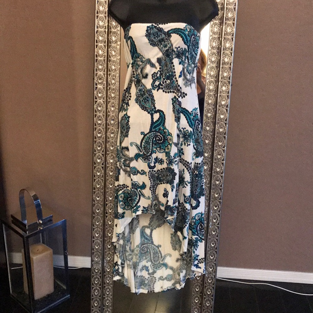 Venus strapless hi lo dress